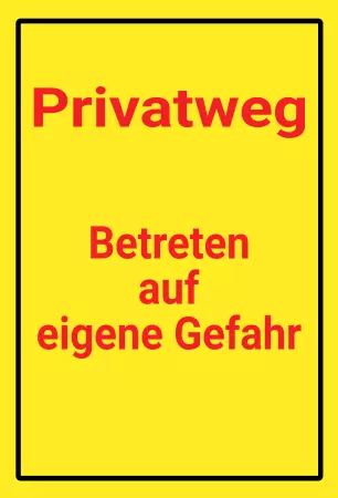 Warnschild Zutritt verbotenWarnung - Zutritt verboten Betreten auf eigene Gefahr Bild