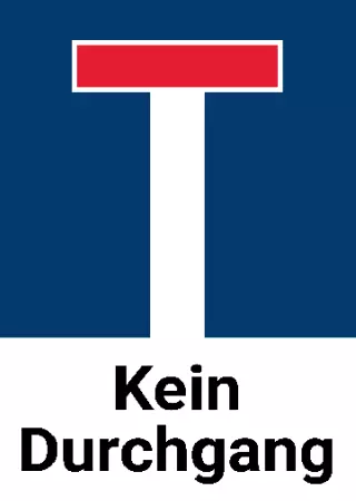 Warnschild Zutritt verboten Warnung - Zutritt verboten Kein Durchgang Bild