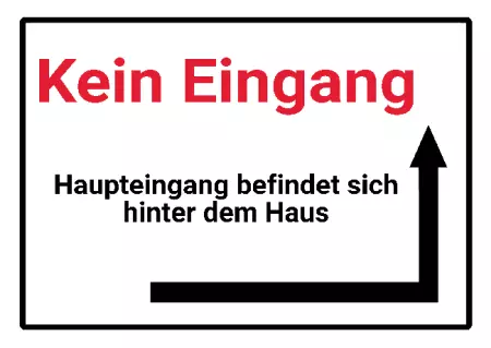 Warnschild Zutritt verboten Warnung - Zutritt verboten Kein Eingang Bild